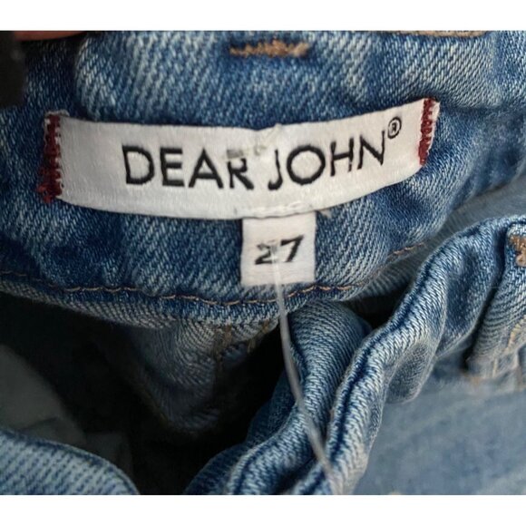 Dear John Patchwork Skinny Jeans Blue Denim Cotton/Spandex Blend Size 27 - Picture 3 of 11